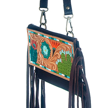 American Darling Cross Body Hand Tooled Genuine Leather Western Women Bag Handbag Purse | Crossbody for Cute